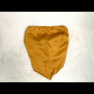 Silk handkerchief tie back crop top. Brand new.